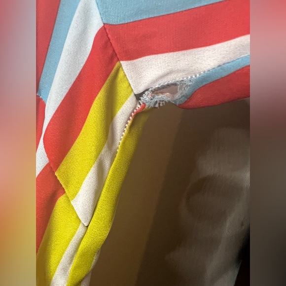 Sweet Pea for NY& Company Multicolored stripes hi-low blouse X-Large - Picture 5 of 13